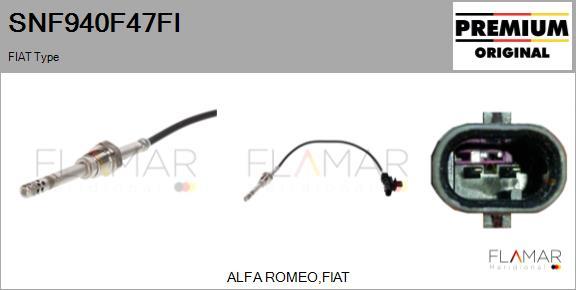 FLAMAR SNF940F47FI - Capteur, température des gaz droxauto.com