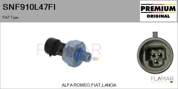 FLAMAR SNF910L47FI - Capteur, pression d'huile droxauto.com