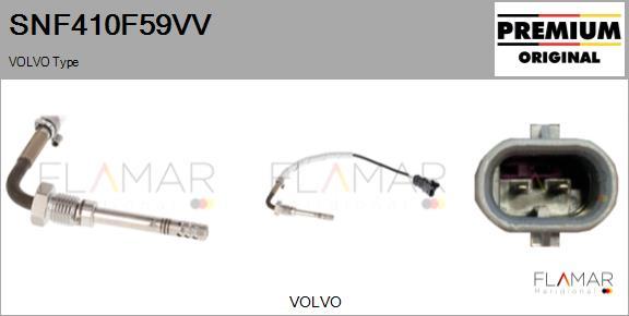 FLAMAR SNF410F59VV - Capteur, température des gaz droxauto.com