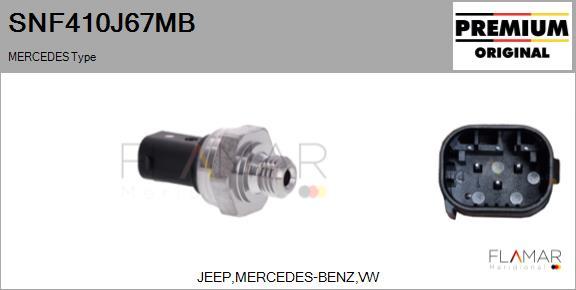 FLAMAR SNF410J67MB - Capteur, pression des gaz échappement droxauto.com