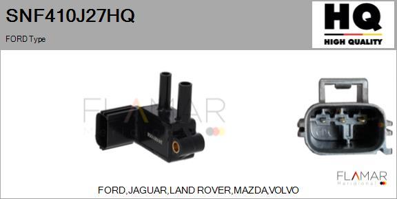 FLAMAR SNF410J27HQ - Capteur, pression des gaz échappement droxauto.com