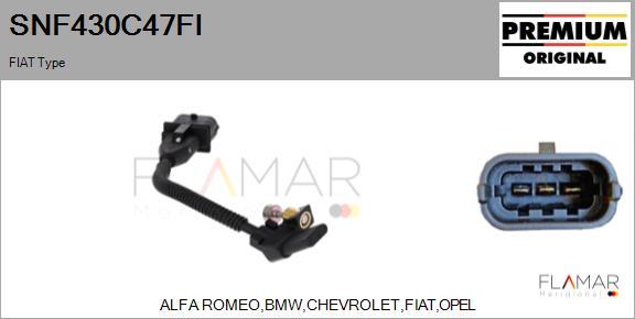 FLAMAR SNF430C47FI - Capteur d'angle, vilebrequin droxauto.com