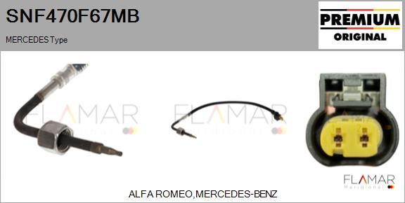 FLAMAR SNF470F67MB - Capteur, température des gaz droxauto.com