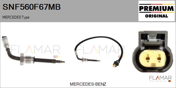 FLAMAR SNF560F67MB - Capteur, température des gaz droxauto.com