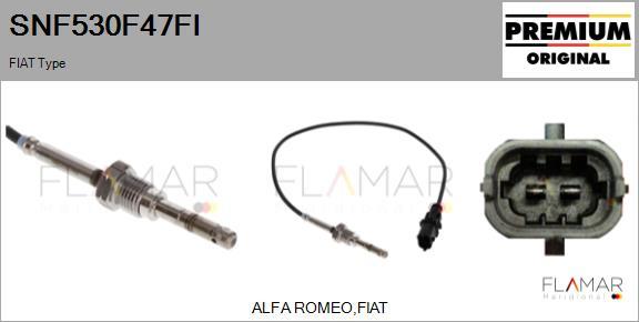 FLAMAR SNF530F47FI - Capteur, température des gaz droxauto.com