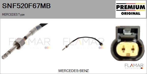 FLAMAR SNF520F67MB - Capteur, température des gaz droxauto.com