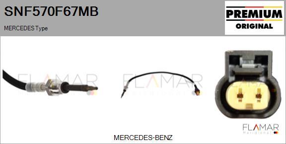 FLAMAR SNF570F67MB - Capteur, température des gaz droxauto.com