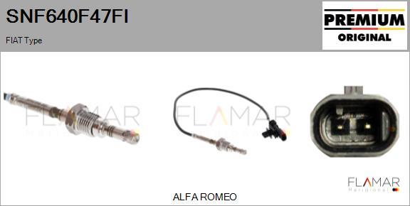 FLAMAR SNF640F47FI - Capteur, température des gaz droxauto.com