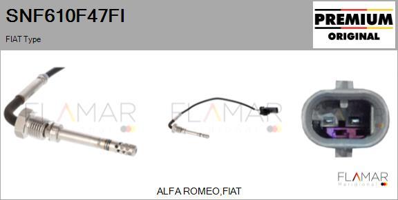 FLAMAR SNF610F47FI - Capteur, température des gaz droxauto.com