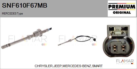 FLAMAR SNF610F67MB - Capteur, température des gaz droxauto.com
