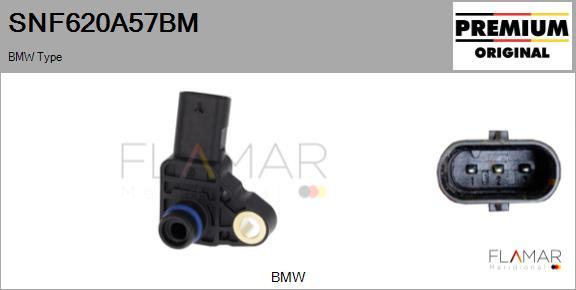 FLAMAR SNF620A57BM - Capteur, pression du tuyau d'admission droxauto.com