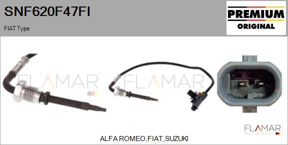FLAMAR SNF620F47FI - Capteur, température des gaz droxauto.com