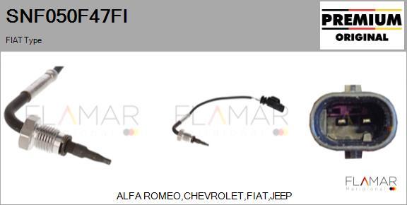 FLAMAR SNF050F47FI - Capteur, température des gaz droxauto.com