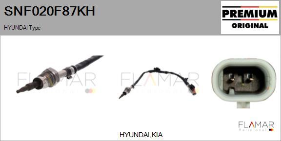 FLAMAR SNF020F87KH - Capteur, température des gaz droxauto.com