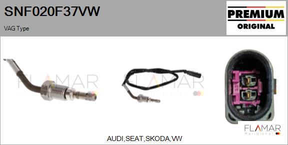 FLAMAR SNF020F37VW - Capteur, température des gaz droxauto.com