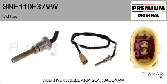 FLAMAR SNF110F37VW - Capteur, température des gaz droxauto.com