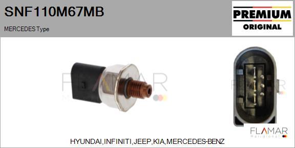 FLAMAR SNF110M67MB - Capteur, pression de carburant droxauto.com