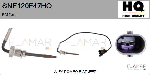 FLAMAR SNF120F47HQ - Capteur, température des gaz droxauto.com