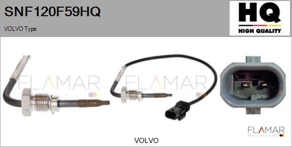 FLAMAR SNF120F59HQ - Capteur, température des gaz droxauto.com