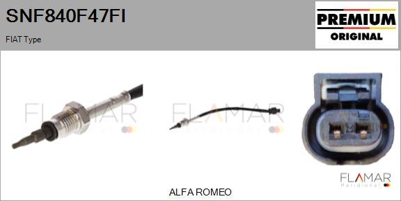 FLAMAR SNF840F47FI - Capteur, température des gaz droxauto.com