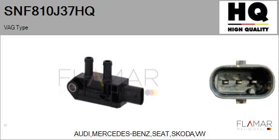 FLAMAR SNF810J37HQ - Capteur, pression des gaz échappement droxauto.com