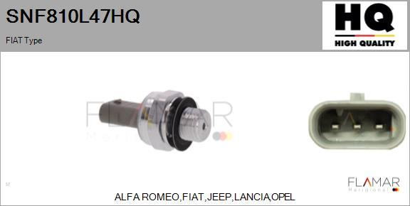 FLAMAR SNF810L47HQ - Capteur, pression d'huile droxauto.com