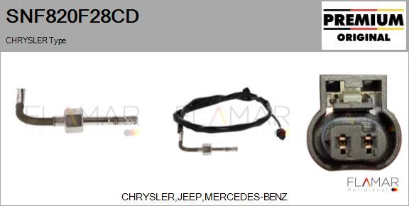 FLAMAR SNF820F28CD - Capteur, température des gaz droxauto.com