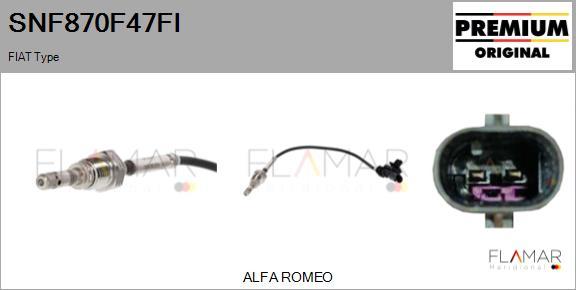 FLAMAR SNF870F47FI - Capteur, température des gaz droxauto.com