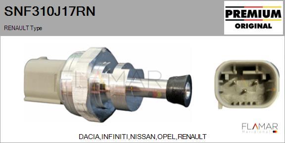 FLAMAR SNF310J17RN - Capteur, pression des gaz échappement droxauto.com