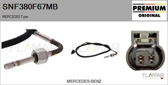 FLAMAR SNF380F67MB - Capteur, température des gaz droxauto.com