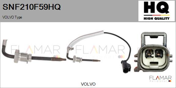 FLAMAR SNF210F59HQ - Capteur, température des gaz droxauto.com