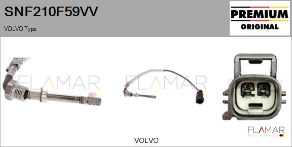FLAMAR SNF210F59VV - Capteur, température des gaz droxauto.com