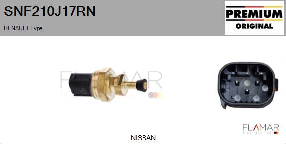 FLAMAR SNF210J17RN - Capteur, pression des gaz échappement droxauto.com
