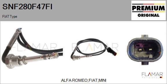 FLAMAR SNF280F47FI - Capteur, température des gaz droxauto.com