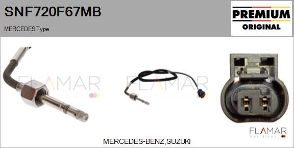 FLAMAR SNF720F67MB - Capteur, température des gaz droxauto.com