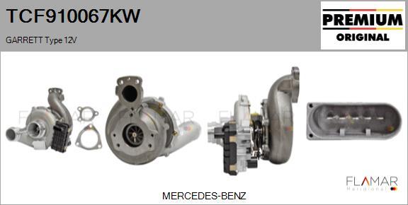 FLAMAR TCF910067KW - Turbocompresseur, suralimentation droxauto.com