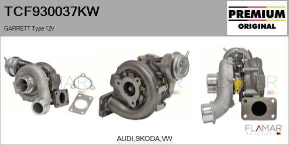 FLAMAR TCF930037KW - Turbocompresseur, suralimentation droxauto.com