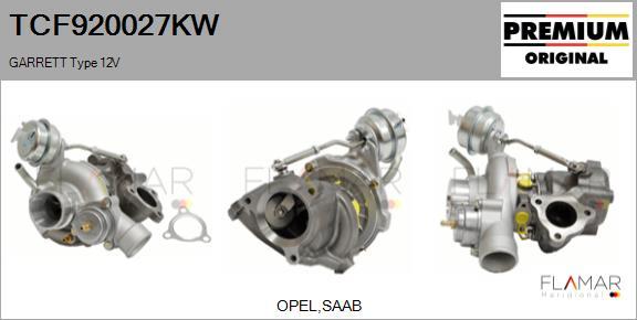 FLAMAR TCF920027KW - Turbocompresseur, suralimentation droxauto.com
