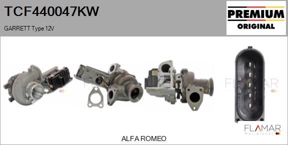 FLAMAR TCF440047KW - Turbocompresseur, suralimentation droxauto.com