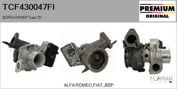 FLAMAR TCF430047FI - Turbocompresseur, suralimentation droxauto.com