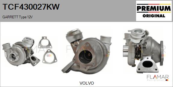 FLAMAR TCF430027KW - Turbocompresseur, suralimentation droxauto.com