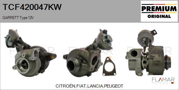FLAMAR TCF420047KW - Turbocompresseur, suralimentation droxauto.com