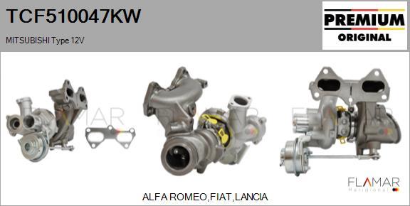 FLAMAR TCF510047KW - Turbocompresseur, suralimentation droxauto.com