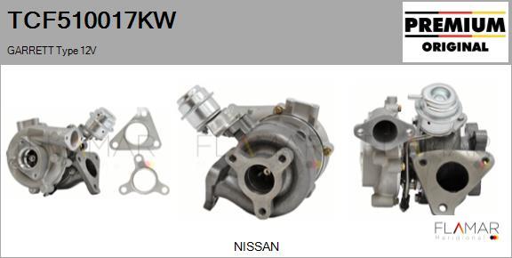 FLAMAR TCF510017KW - Turbocompresseur, suralimentation droxauto.com