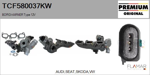 FLAMAR TCF580037KW - Turbocompresseur, suralimentation droxauto.com