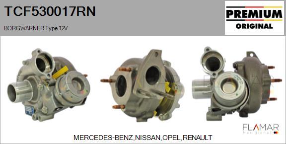 FLAMAR TCF530017RN - Turbocompresseur, suralimentation droxauto.com