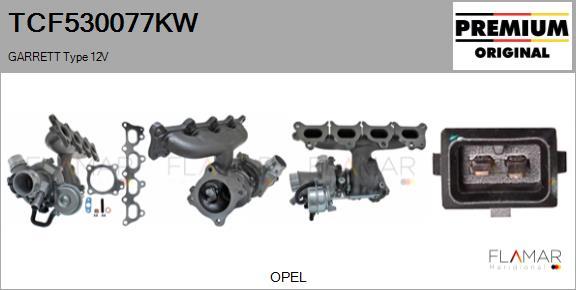 FLAMAR TCF530077KW - Turbocompresseur, suralimentation droxauto.com