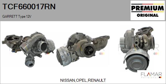 FLAMAR TCF660017RN - Turbocompresseur, suralimentation droxauto.com