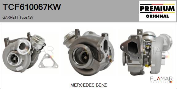 FLAMAR TCF610067KW - Turbocompresseur, suralimentation droxauto.com