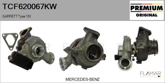 FLAMAR TCF620067KW - Turbocompresseur, suralimentation droxauto.com